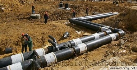 Трубы ППУ на обьекте в Киеве &mdash; МЕТАЛБУДТРЕЙД